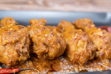 Chicken curry or masala, indian style chicken curry