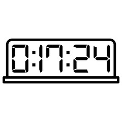 Digital clock icon vector design illustration.