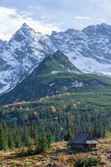 Gasienicowa Valley in autumn. Tatra Mountains.
