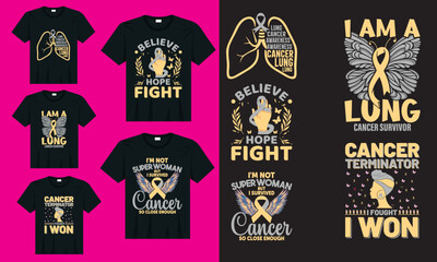 Cancer design bundle awareness t-shirt, ribbon and motivation quotes, typography breast cancer t shirt design.