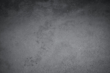 Abstract texture of dark gray vintage cement or concrete wall background. School education, dark wall backdrop, template for learning board concept.