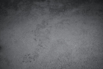 Abstract texture of dark gray vintage cement or concrete wall background. School education, dark wall backdrop, template for learning board concept.