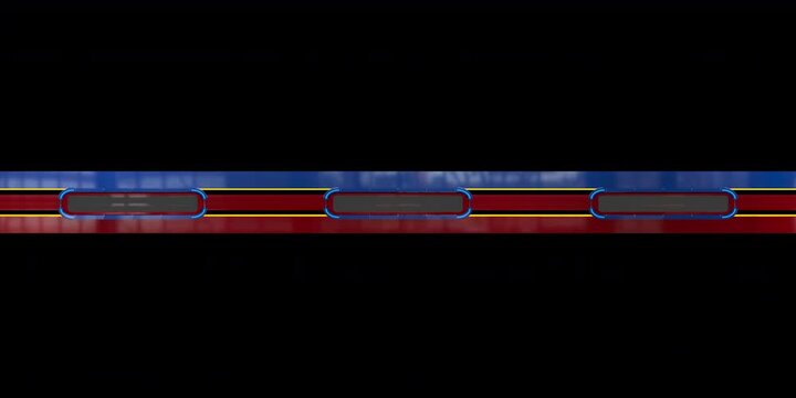 Modern screens animation with alpha channel and matte on screen. Alpha channel included. Great footage to use as transition beetwen 360 shots.