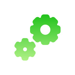 gear flat gradient icon