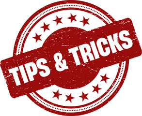 Tips and Tricks grunge rubber stamp vector illustration.