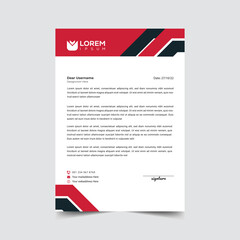 Professional letterhead template design vector illustration
