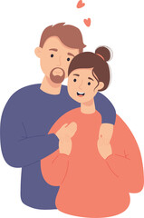 Happy couple in love