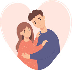 Romantic couple in love