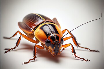 A close up of a cockroach