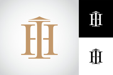 HI Logo Business Template Vector