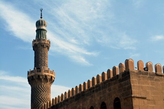 The Sultan Al-Nasir Muhammad ibn Qalawun Mosque, an early 14th-century mosque at the Citadel in Cairo, Egypt built by the Mamluk sultan Al-Nasr Muhammad in 1318, the royal Masjid of the castle