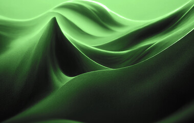 Obraz premium green background texture design, complex curvey shapes with different shades of olive green, spring swirly blossom and elegant concept wallpaper 