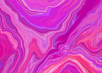 Pink abstract background with wavy lines.