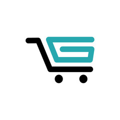 shopping cart icon logo