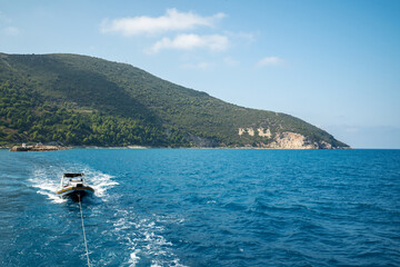 Fishing boat sailing through the Adriatic Sea