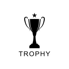 Trophy vector logo icon