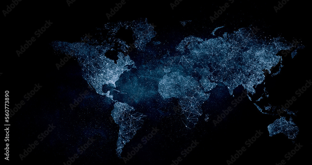 Aufkleber global technologies concept. elements of the image furnished by nasa