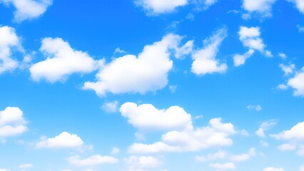 Plakat Blue sky with white cloud background.