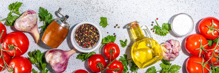 Cooking ingredients background