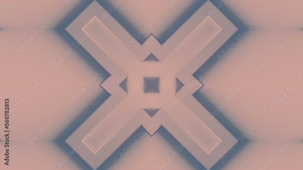 Leinwandbilder Simple business background with geometric shapes loop animation. 3d rendering HD
