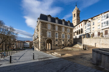 Obraz premium Beautiful view of the old town of Vitoria-Gasteiz Spain