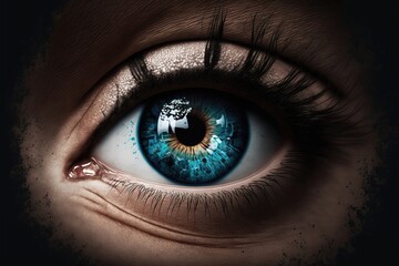 Naklejka premium Treatment of eye disorders. Generative AI