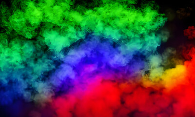 Obraz na płótnie Canvas abstract smoke colorful background