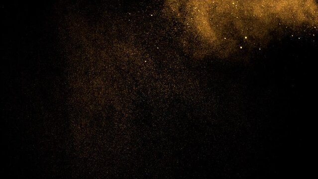 Amazing Organic Colored Spark Particles on Black Background Footage Motion Effect.