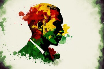 Black history month illustration Ai generated