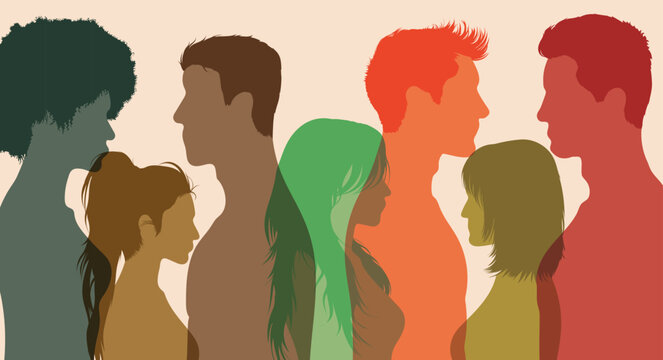 Group of multi-ethnic business co-workers and colleagues.