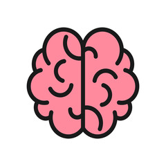 Brain icon. Illustration