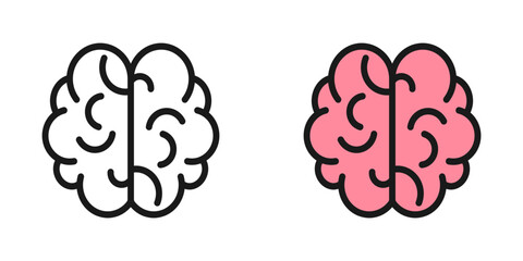 Brain icon. Illustration