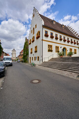 Rathaus von Mainbernheim, Landkreis Kitzingen, Unterfranken, Bayern, Deutschland