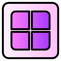 layouts gradient icon