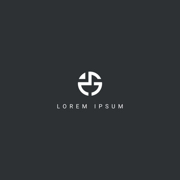 Creative minimal MG GM letter business logo initial based Monogram icon vector.