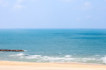 Fototapeta na wymiar View of beautiful sea and beach