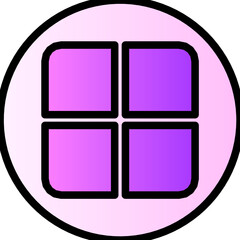 layouts gradient icon
