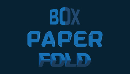 Box Paper Folders Letter Design. 