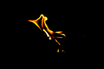 Obraz na płótnie Canvas Fire flame texture. Burning material backdrop. Burn effect pattern. Blaze and torch wallpaper. Heat and haze backdrop.