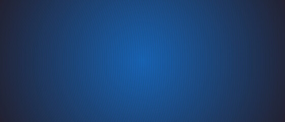Fototapeta premium Circle lines pattern on blue background. Circle lines pattern for backdrop, brochure, wallpaper template. Realistic lines with repeat circles texture. Simple geometric background, vector illustration