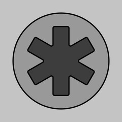 Obraz premium Medical Emergency Care glyph vector icon
