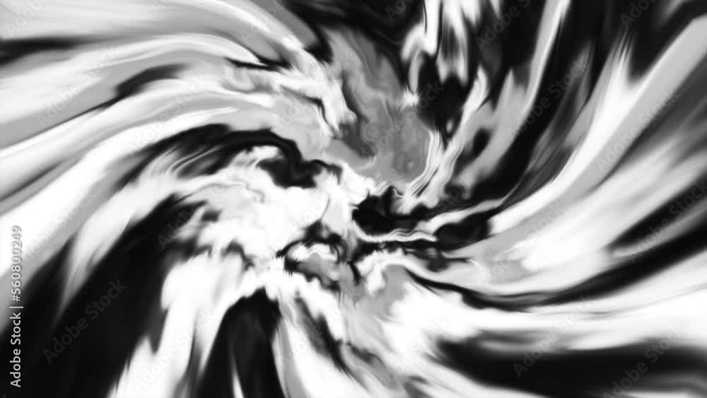 Poster streams of moving abstract spots in energy spiral. motion. lines of colors move in spiral flow. spot