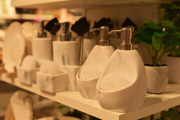 Contemporary bathroom items. Bathroom. Soap dish