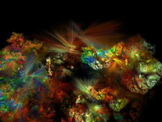 Fototapeta premium Imaginatory fractal abstract background Image