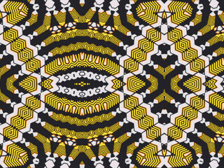 Colored African fabric – Seamless and textured pattern, cotton, photo