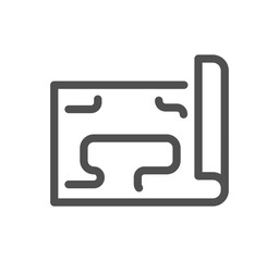 Global business related icon outline and linear vector.