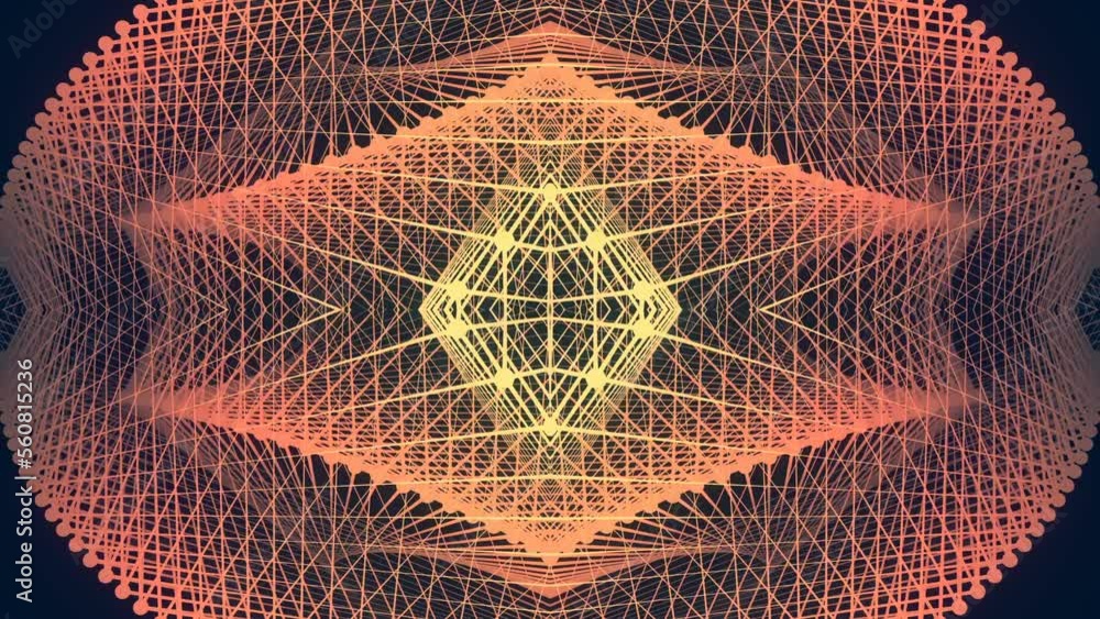 Fototapete background with geometric lines. 3d rendering seamless loop animation HD