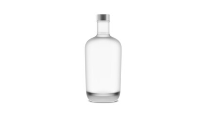 distillate bottle - vodka bottle - drinks bottle - frosted bottle