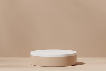 Scene with a podium for product presentation, 3d rendering