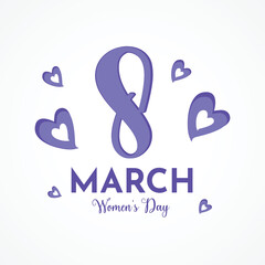 8th March Happy women's Day Social Media Template